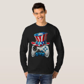 Video Game American Flag oom Sam Gam T-shirt (Voorkant volledig)