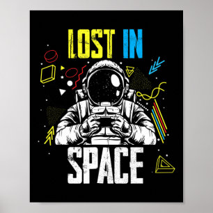 Video Game Astronauten houden van Gaming Space Gam Poster
