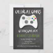 Video game Birthday Party-uitnodigingen Kaart (Voorkant)