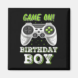Video Game Boy Verjaardag Party Decoraties Tijd to Magneet