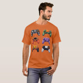 Video Game Bruh Retro Halloween Gaming Controller  T-shirt (Voorkant volledig)