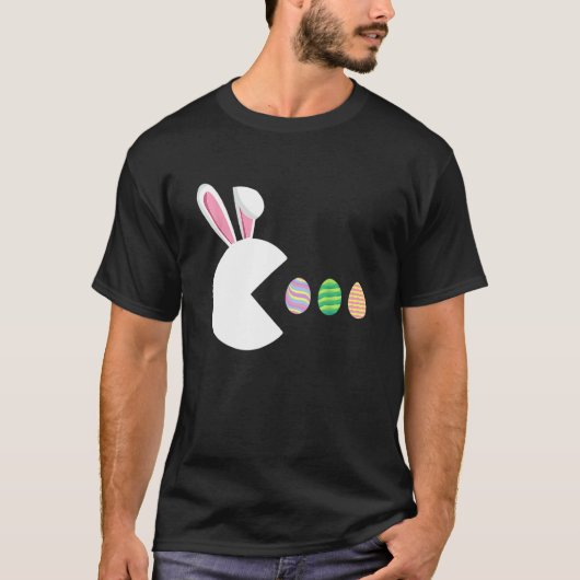 Video Game Bunny Eggs Funny Easter Gamer Kind Boys T-shirt (Voorkant)