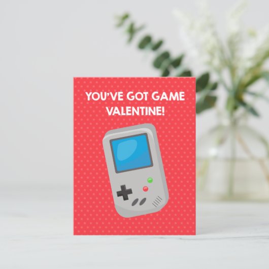 Video Game Classroom Carte Saint-Valentin (Debout devant)