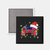 Video Game Controller Christmas Santa Hat Gamer Bo Magneet (Voorkant / Achterkant)