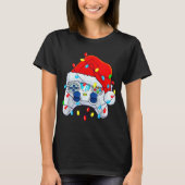 Video Game Controller Christmas Santa Hat Gamer Bo T-shirt (Voorkant)