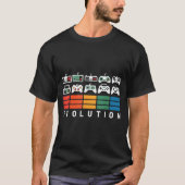 Video Game Controller Evolution 80s 90s Retro Gami T-shirt (Voorkant)