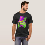 Video Game Controller Funny Mardi Gras Gamer E Spo T-shirt (Voorkant volledig)