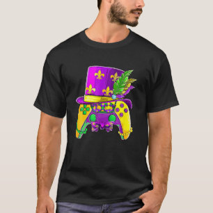 Video Game Controller Gamer E-Sports Mardi Gras Bo T-shirt