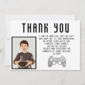 Video Game Controller Gaming Foto Verjaardag Bedankkaart (Voorkant)