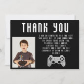 Video Game Controller Gaming Foto Verjaardag Bedankkaart (Voorkant)