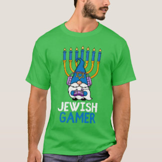 Video Game Controller Hanukkah Kabouters Kaarsen J T-shirt