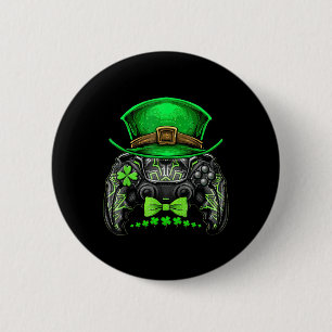 Video Game Controller Irish Gamer Boys St Patrick Ronde Button 5,7 Cm