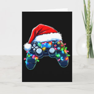 Video Game Controller Kerst Santa Hoed Gamer Bo Kaart