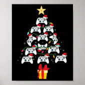 Video Game Controller kerstboom Mannen van Kerstmi Poster (Voorkant)