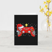 Video Game Controller Kerstkerstkerstkerstkerstker Kaart (Gele Bloem)