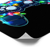 Video Game Controller Kerstkerstkerstkerstkerstker Poster (Hoek)