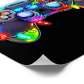 Video Game Controller Kerstkerstkerstkerstkerstker Poster (Hoek)