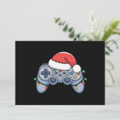 Video Game Controller kerstkerstkerstkerstkerstman Feestdagenkaart (Staand voorkant)
