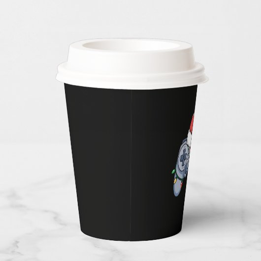 Video Game Controller kerstkerstkerstkerstkerstman Papieren Bekers (Rechts)