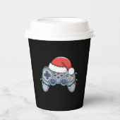 Video Game Controller kerstkerstkerstkerstkerstman Papieren Bekers (Voorkant)