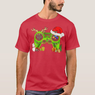 Video Game Controller Kerstmis Hat Boys Kind T-shirt