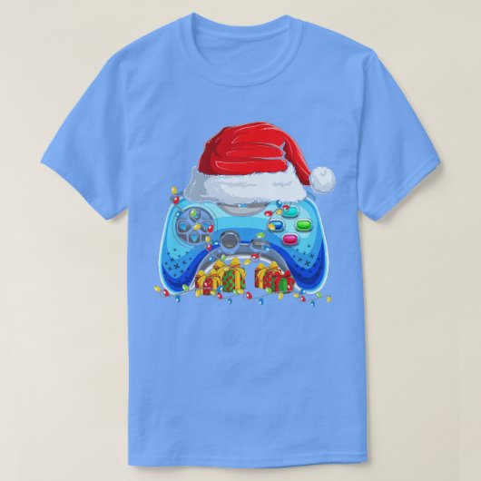 Video Game Controller Kerstmis Hat Boys Kind T-shirt (Design voorkant)