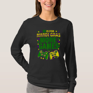 Video Game Controller Mardi Gras Costume Gamer Kin T-shirt