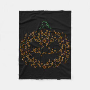 Video-game Controller Pompoen Halloween Kostuum Ga Fleece Deken
