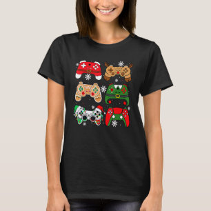 Video Game Controller Santa Elf Ugly KerstBoy T-shirt