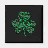 Video Game Controller Shamrock Irish Gamer St. Pat Magneet (Voorkant)