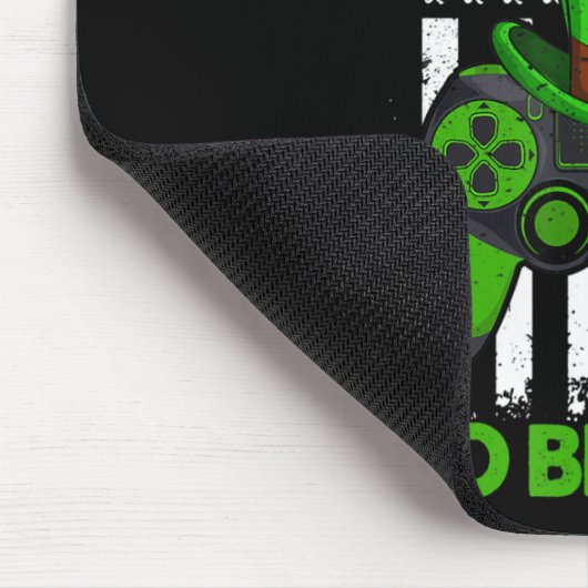 Video Game Controller St Patricks Shamrock Irish F Muismat (Hoek)