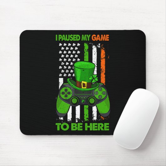 Video Game Controller St Patricks Shamrock Irish F Muismat (Met muis)