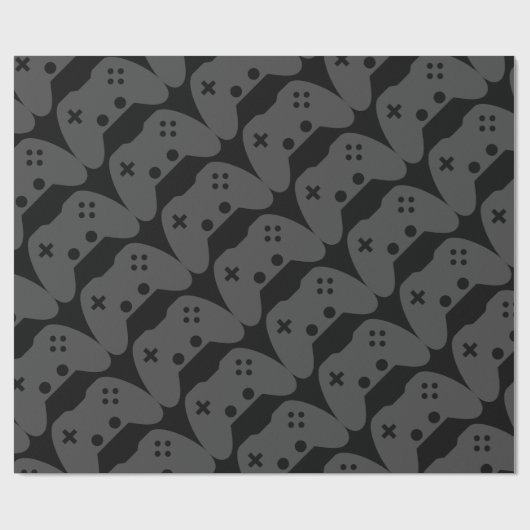 Video Game Controller Wrapping Paper Cadeaupapier (Vlak)