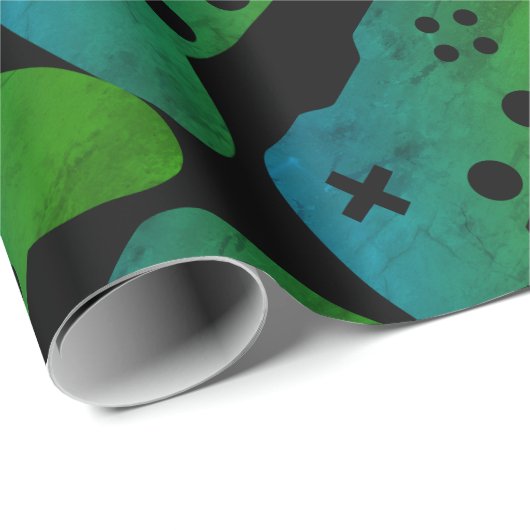 Video Game Controller Wrapping Paper Cadeaupapier (Rol Hoek)