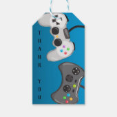 Video Game Controllers Gamer Verjaardag Party Favo Cadeaulabel (Voorkant)