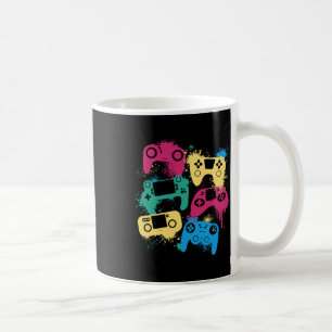 Video Game Controllers Graphic T-shirt voor Gamer Koffiemok