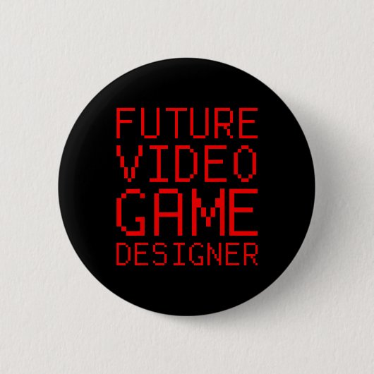 Video Game Designer Kind Ronde Button 5,7 Cm (Voorkant)