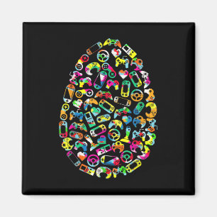 Video Game Easter Bunny Gaming Controller Gamer Bo Magneet