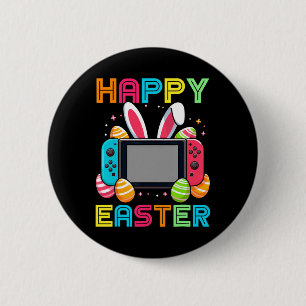 Video Game Easter Bunny Gaming Controller Gamer Bo Ronde Button 5,7 Cm