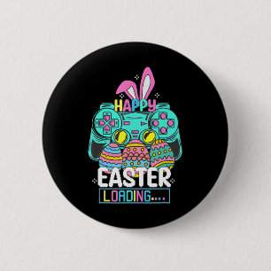 Video Game Easter Bunny Gaming Controller Gamer Bo Ronde Button 5,7 Cm