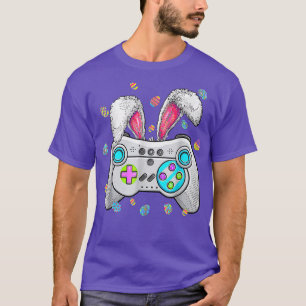 Video Game Easter Bunny Gaming Controller Gamer Bo T-shirt