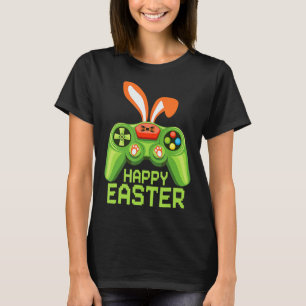 Video Game Easter Bunny Gaming Controller Gamer Bo T-shirt