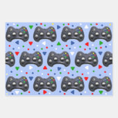 Video Game Gamer Gift Wrapping Paper Sheets (Voorkant)
