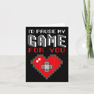 Video Game Gaming Valentijnsdag Gamer T Shirten Fo Kaart