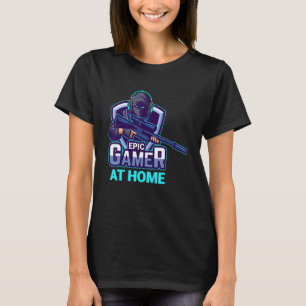 Video Game Graphic Great Neon Strike Force Gamer T-shirt
