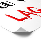 Video Game Lag Time Violence Funny Sign Poster (Hoek)