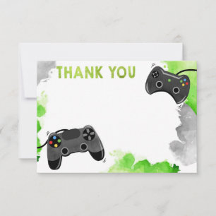 Video Game Level Omhoog Game op Gamer Bedankt Kaar Save The Date