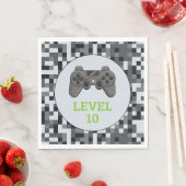 Video game Level Up Controller Birthday Party Servet (Insitu)