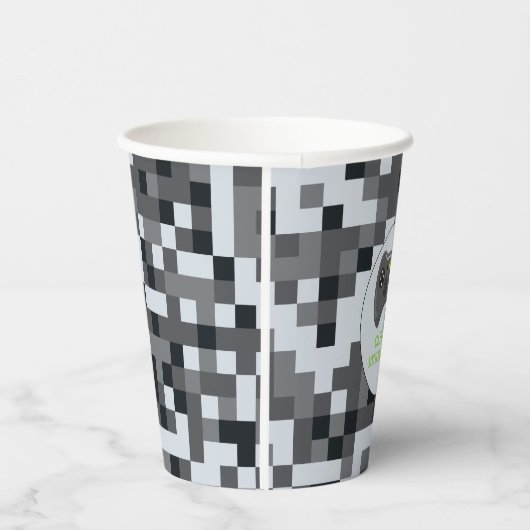 Video Game Level Up Controller Verjaardagsfeestje Papieren Bekers (Rechts)