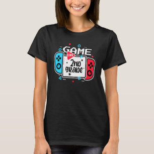 Video game op tweede klas Kinder team tweede achte T-shirt